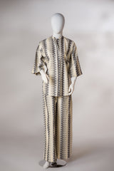 2 piece - CROSS LINE Viscose jacquard.