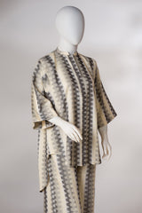 2 piece - CROSS LINE Viscose jacquard.