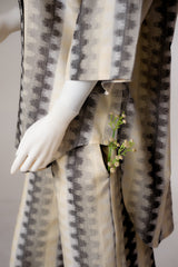 2 piece - CROSS LINE Viscose jacquard.