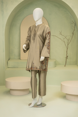 2 piece - Sand Viscose Silk. JRS2P-1