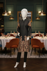 2 piece - Turkish coffee Viscose Silk.