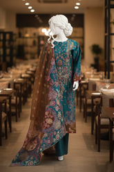 3 piece - Rang Mahal Viscose Silk Self-Jacquard.