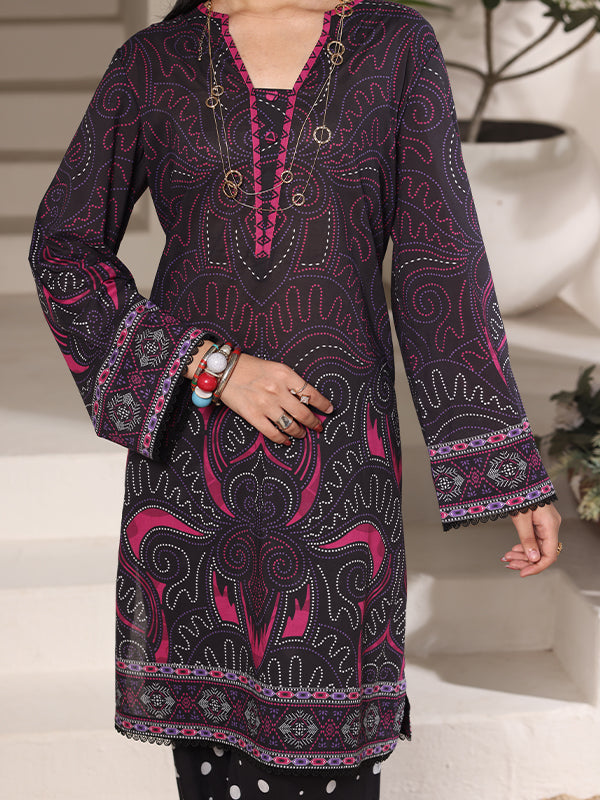 Polka Heritage - 2 Pc Printed Lawn Co-Ord Set ( PL2P-2 )