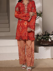 Ikat Impulse Women’s Stitched Lawn Suit | Digital Print Straight Shirt & Trouser | Ready to Wear