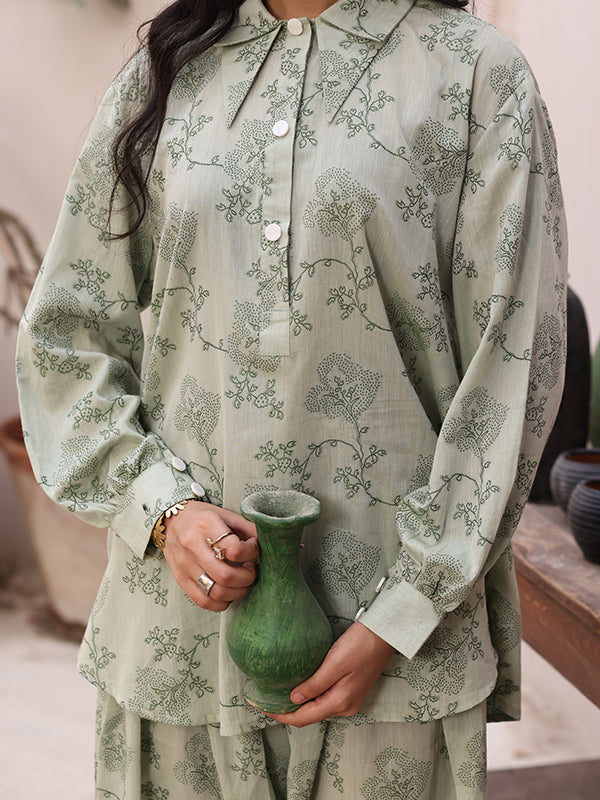 Sage Serenity - 2 Pc Lawn Jacquard Co-Ord Set ( LJ2P-2 )