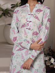 Mint Meadow Women’s Premium Lawn 2 Piece Stitched Suit | Digital Print Shirt & Trouser | Pastel Mint