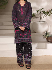 Riley Polka Heritage 2 Piece Digital Printed Summer Lawn Suit for Women | Relax Fit Kurti & Wide Leg Trouser | Premium Stitched Collection