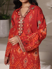 Ikat Impulse Women’s Stitched Lawn Suit | Digital Print Straight Shirt & Trouser | Ready to Wear