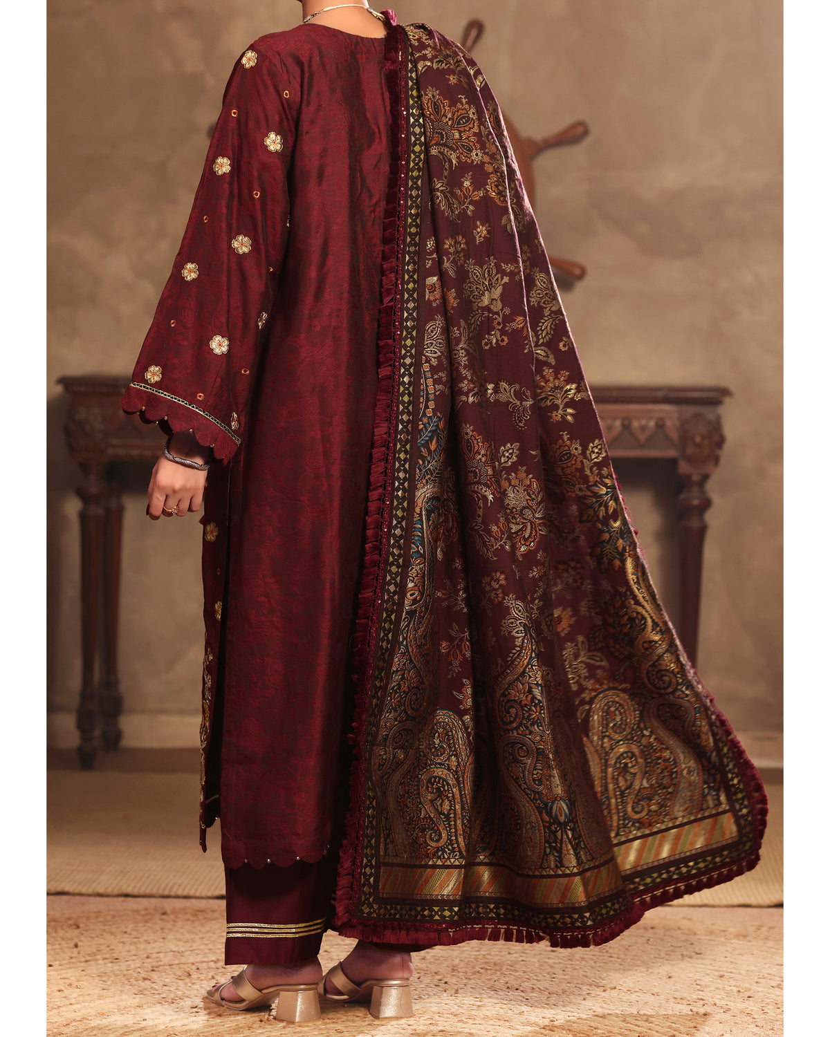 Alure - Viscose Silk Self-Jacquard 3Pc