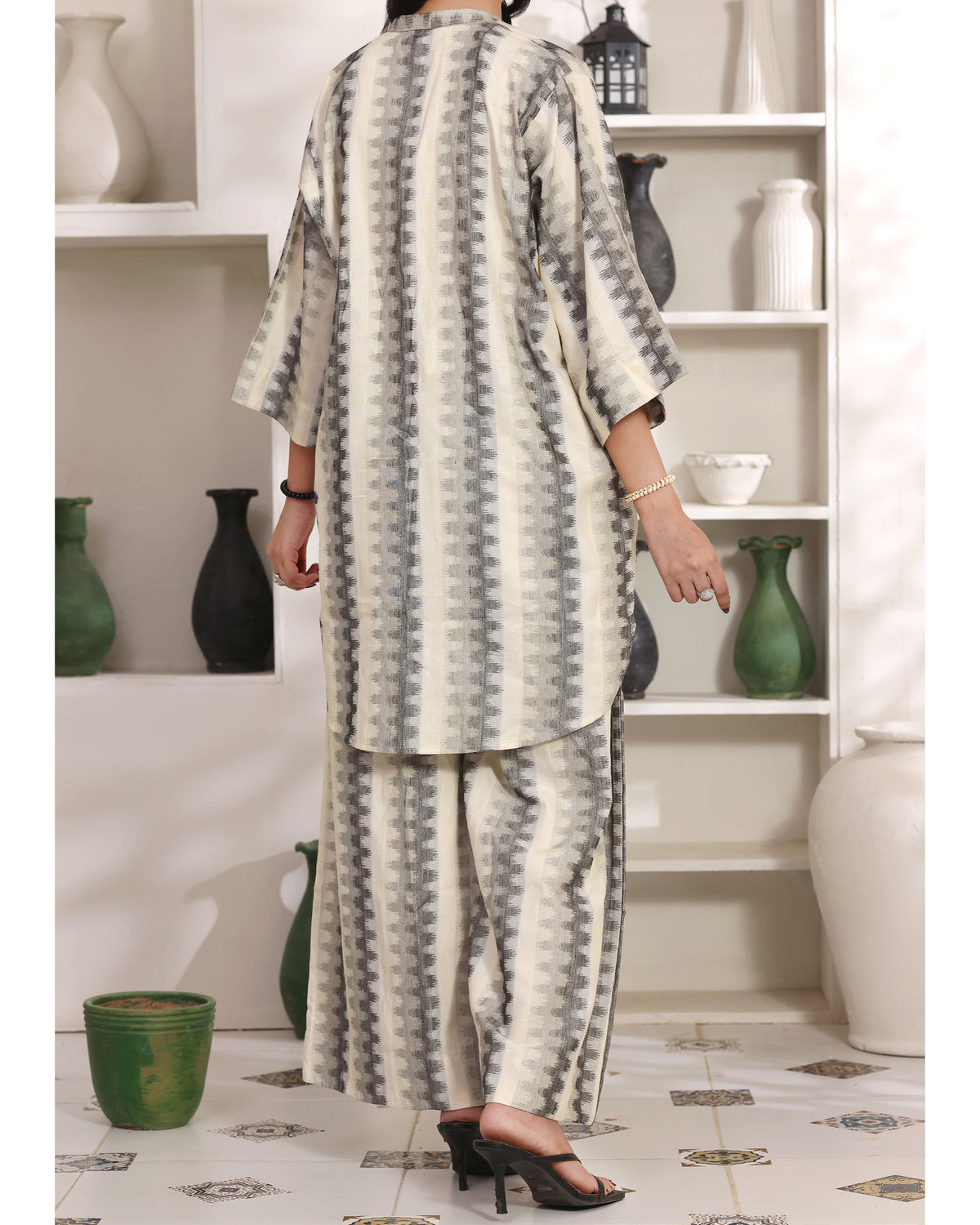 Cross Line - Viscose Jacquard 2Pc