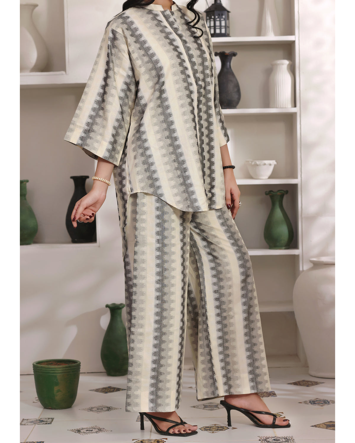 Cross Line - Viscose Jacquard 2Pc