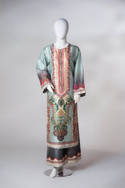 2 piece - Sage Silk.