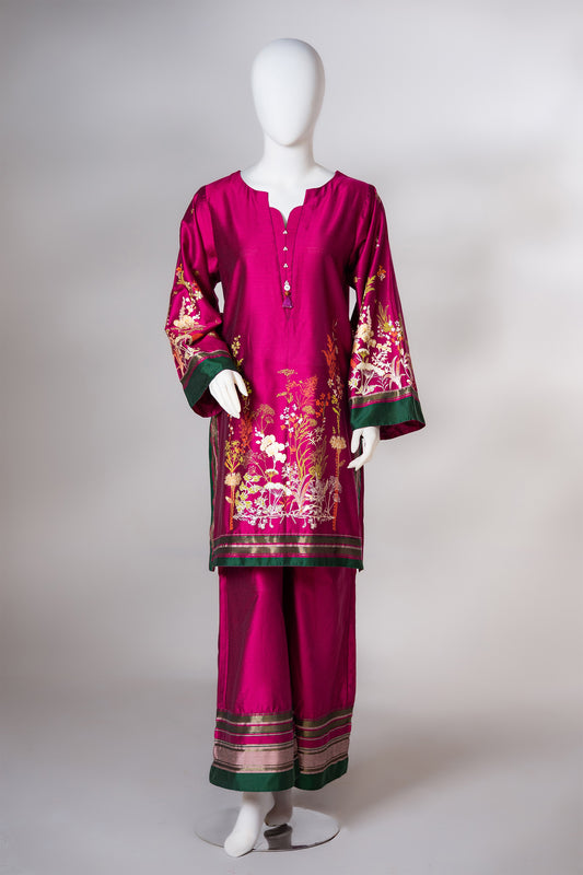 2 piece - FLORA Viscose Silk. JRS2P-3
