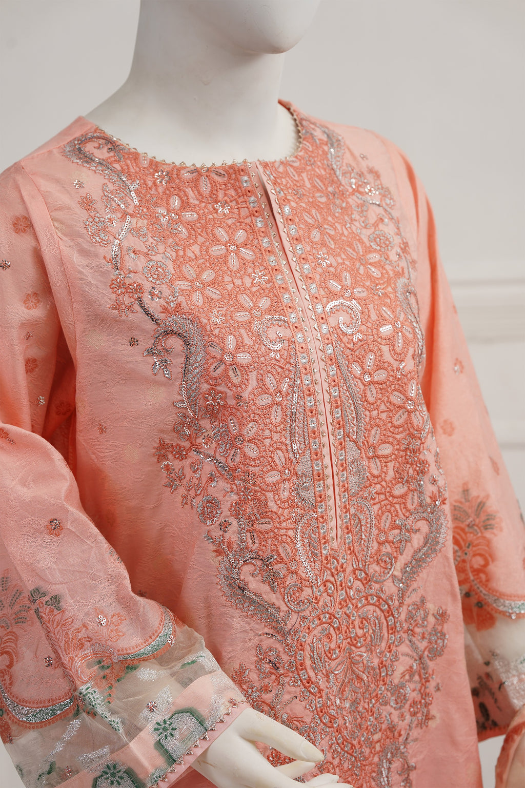 3 piece - Opaline Viscose Silk Self-Jacquard.
