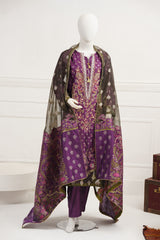 3 piece - Silk Reverie Viscose Silk Self-Jacquard.