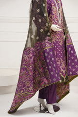 3 piece - Silk Reverie Viscose Silk Self-Jacquard.