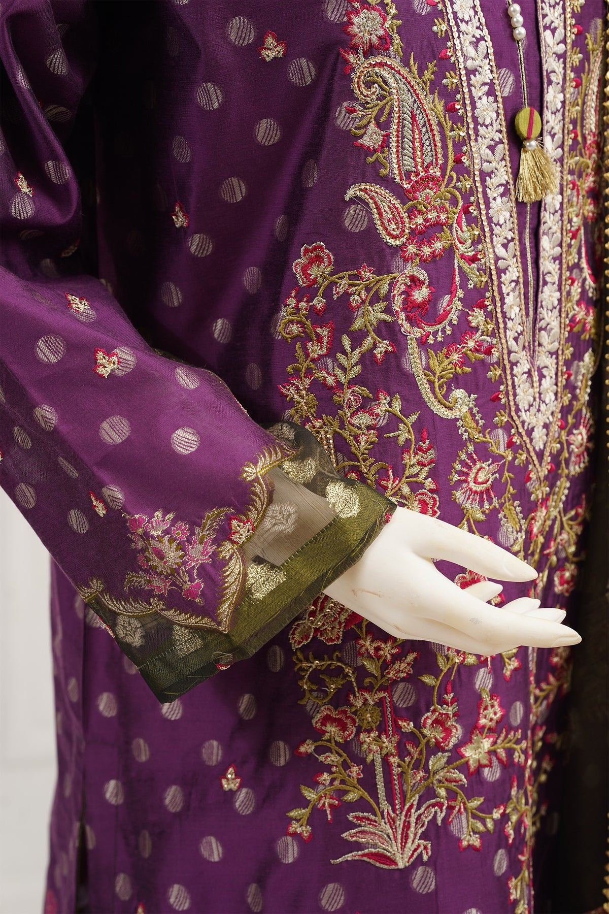 3 piece - Silk Reverie Viscose Silk Self-Jacquard.
