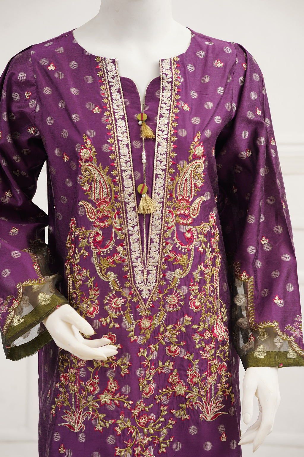 3 piece - Silk Reverie Viscose Silk Self-Jacquard.
