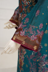 3 piece - Rang Mahal Viscose Silk Self-Jacquard. JD3P-2