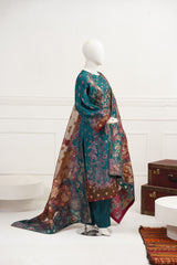 3 piece - Rang Mahal Viscose Silk Self-Jacquard. JD3P-2