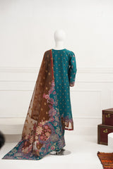 3 piece - Rang Mahal Viscose Silk Self-Jacquard. JD3P-2