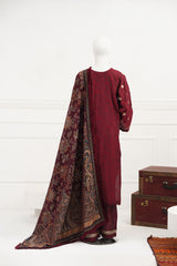 3 piece - Alure Viscose Silk Self Jacquard.