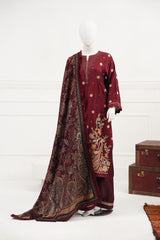 3 piece - Alure Viscose Silk Self Jacquard.