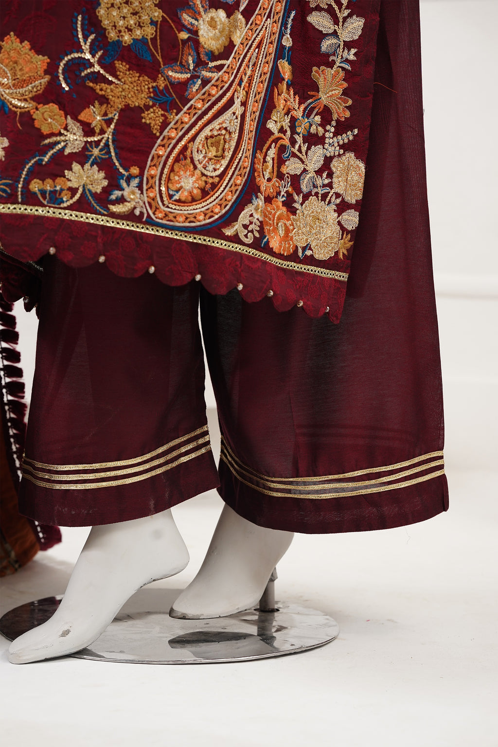 3 piece - Alure Viscose Silk Self Jacquard.