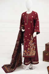3 piece - Alure Viscose Silk Self Jacquard.