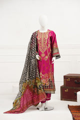 3 piece - Gulzar Viscose Silk Self-Jacquard.