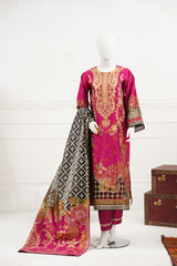 3 piece - Gulzar Viscose Silk Self-Jacquard.