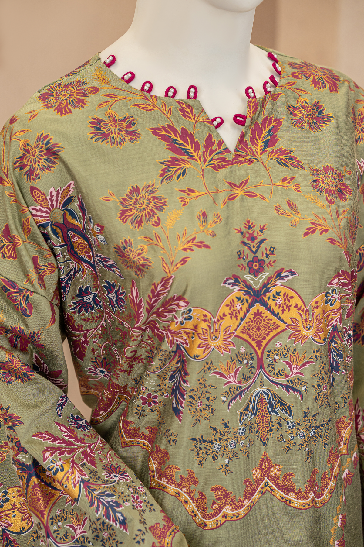 2 piece - Matcha Viscose Silk.