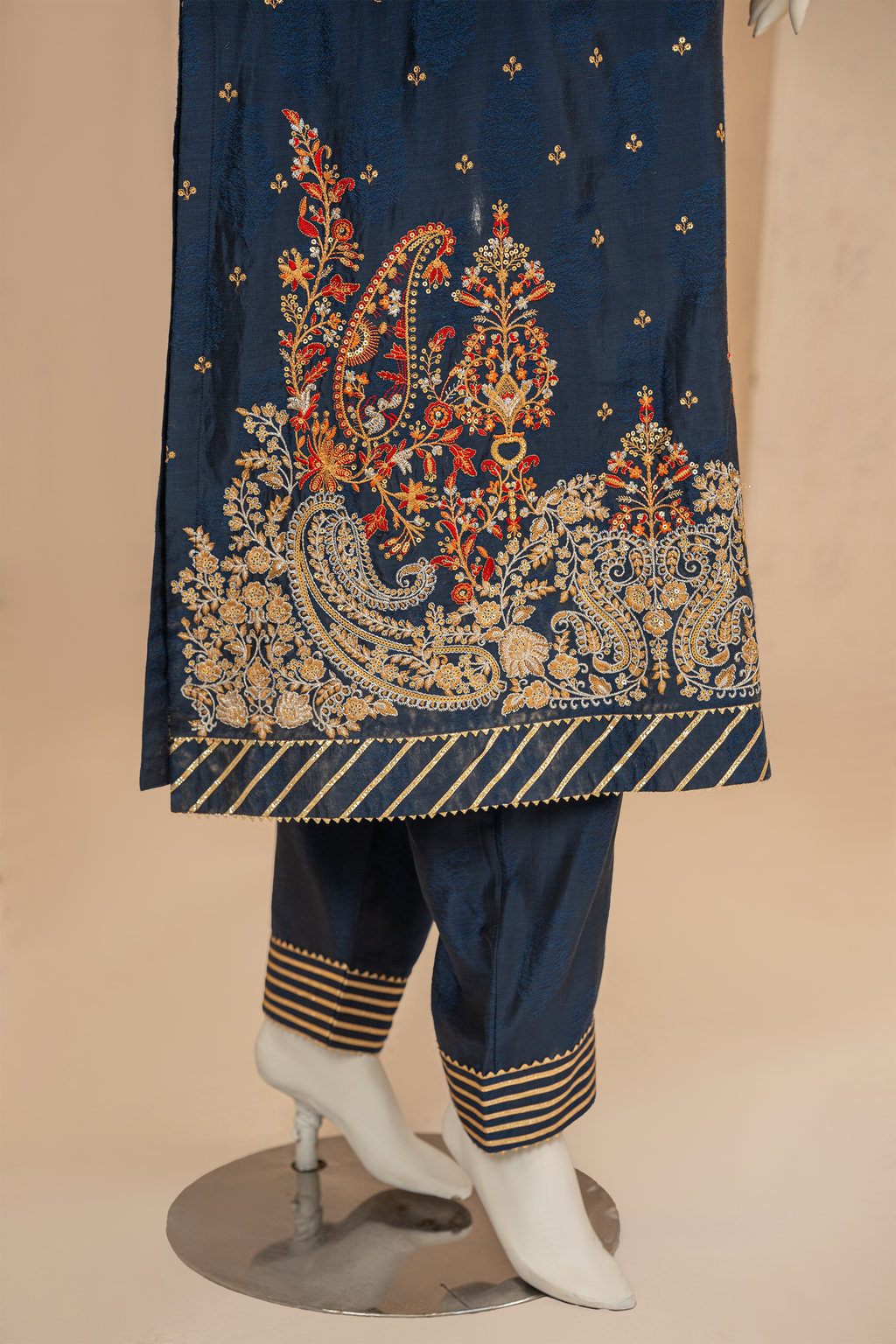 3 piece - Persian Jewel Viscose Silk Self-Jacquard. JP3P-1