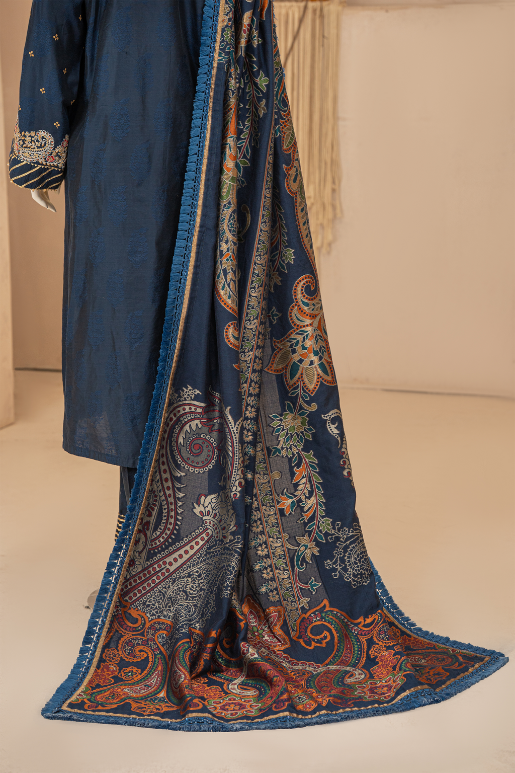3 piece - Persian Jewel Viscose Silk Self-Jacquard. JP3P-1
