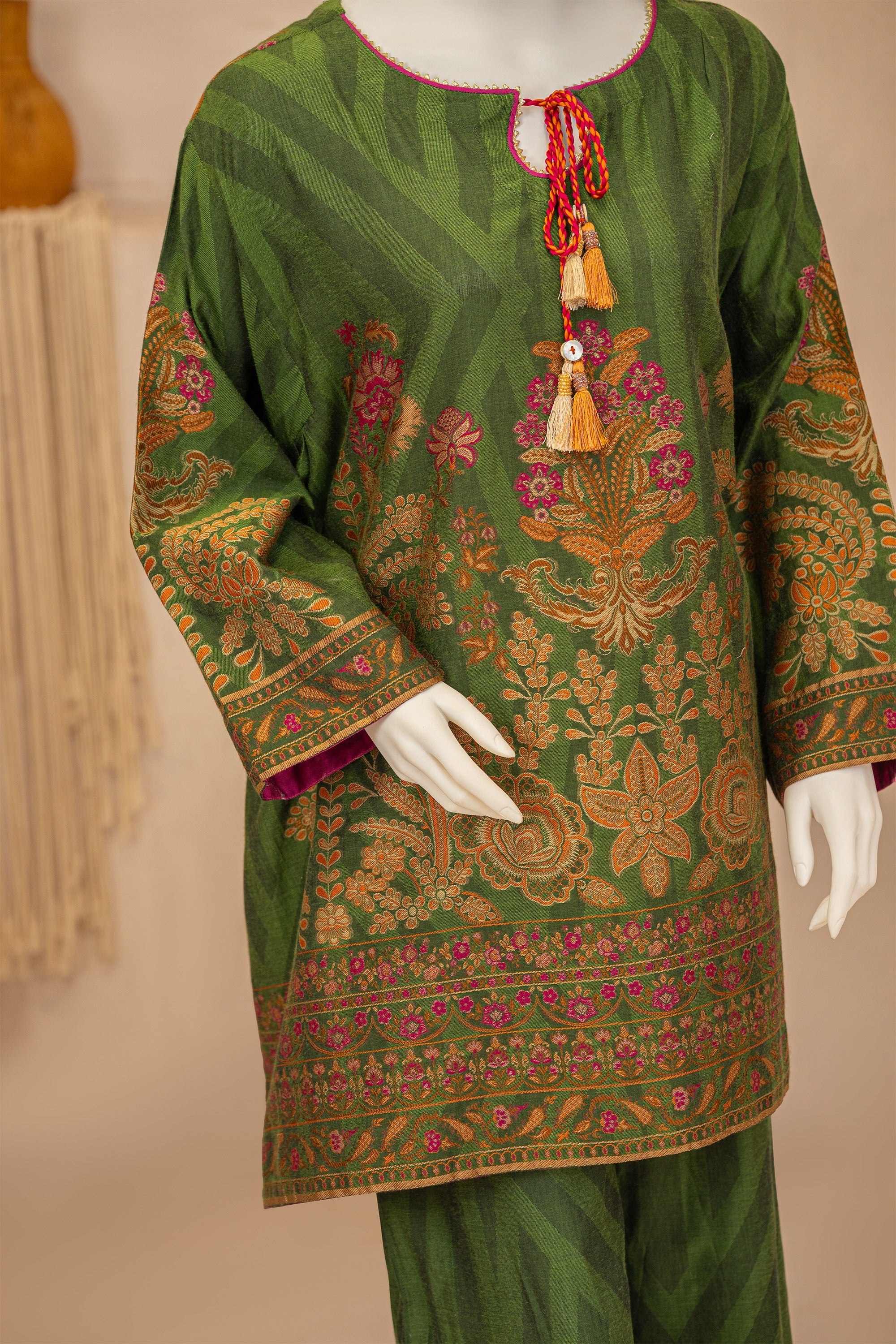 2 piece - Garland Cotton jacquard.