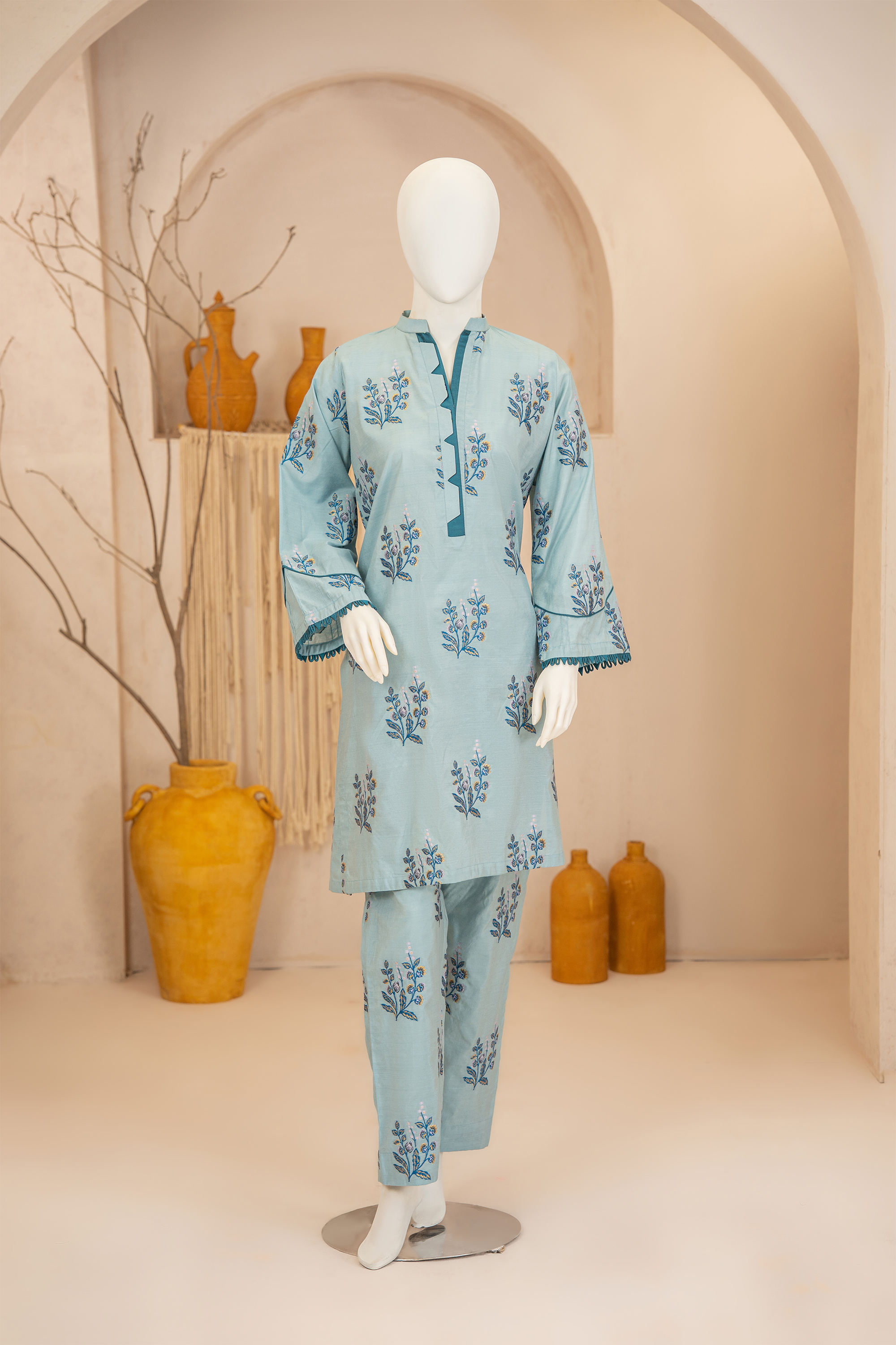 2 piece - Paradise Viscose Silk Jacquard. JR2P-3