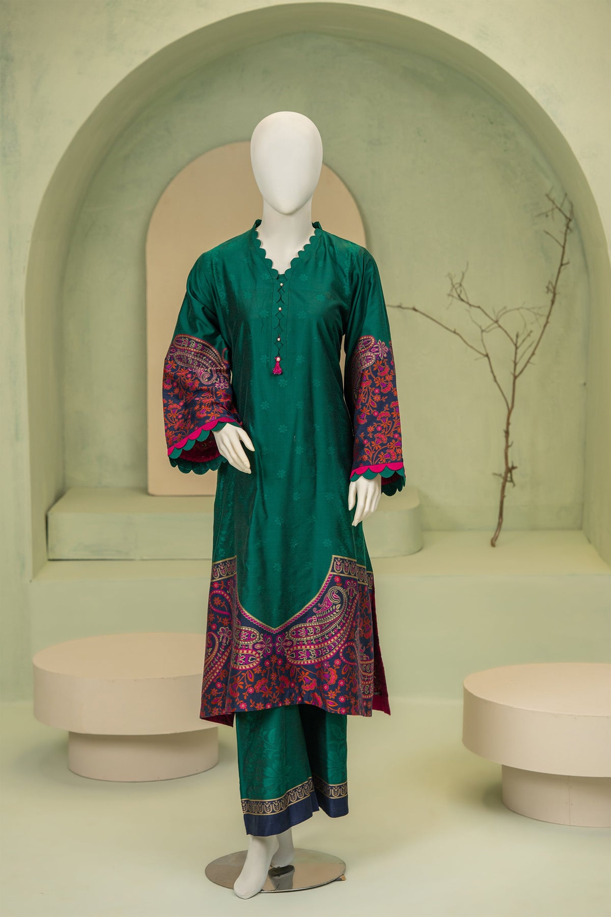 2 piece - BUTTERCUP Viscose Silk.