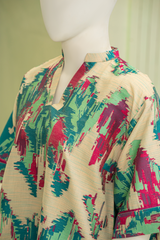 2 piece - IKAT Viscose jacquard.