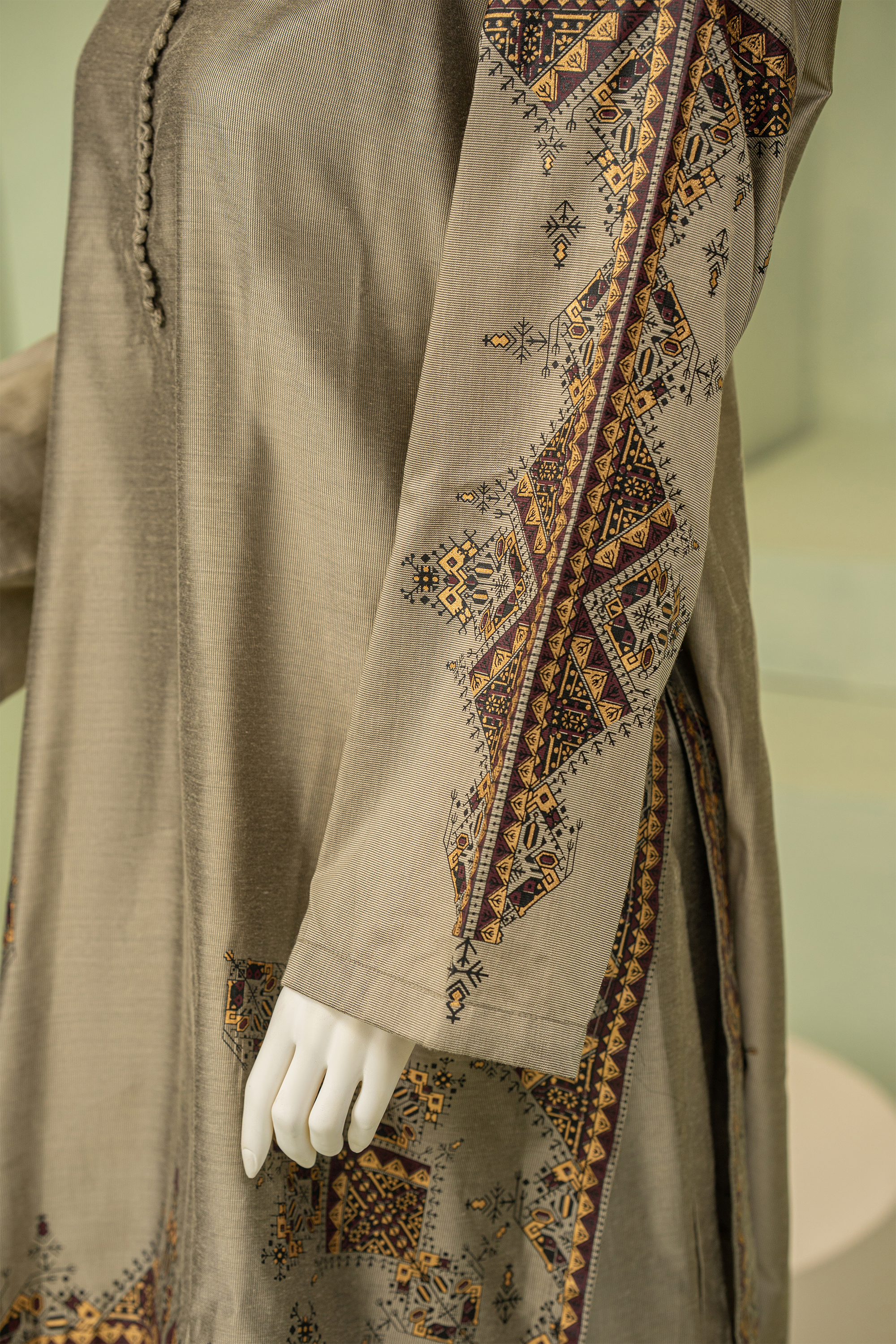 2 piece - Sand Viscose Silk. JRS2P-1