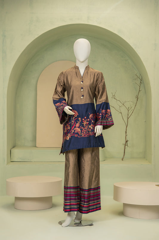 2 piece - GARDENIA  Viscose Silk. JSD2P-2