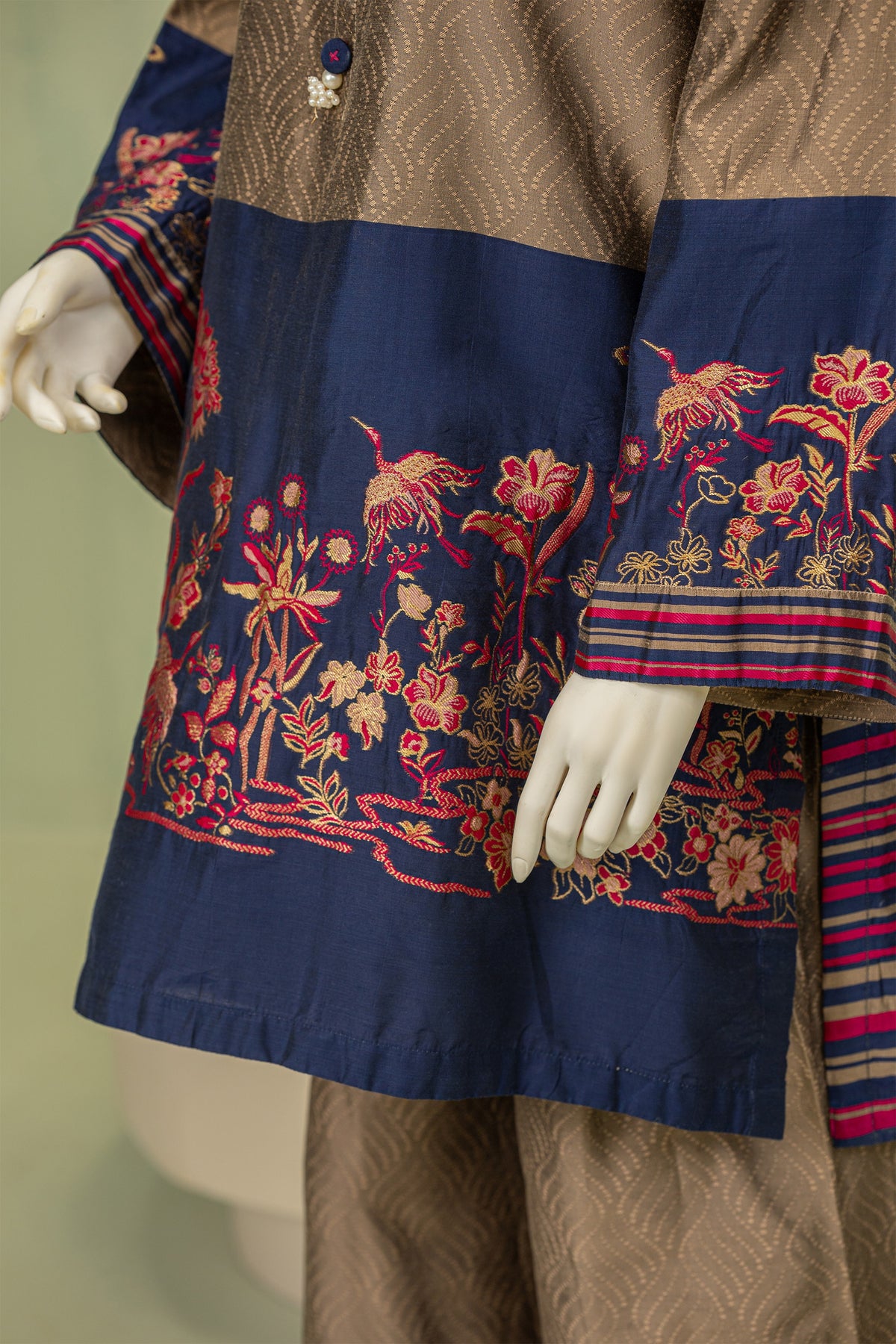 2 piece - GARDENIA  Viscose Silk. JSD2P-2
