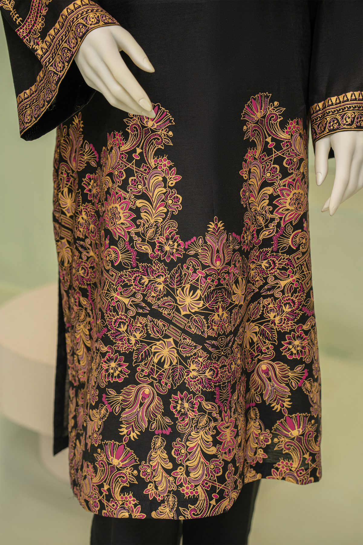 2 piece - Turkish coffee Viscose Silk.