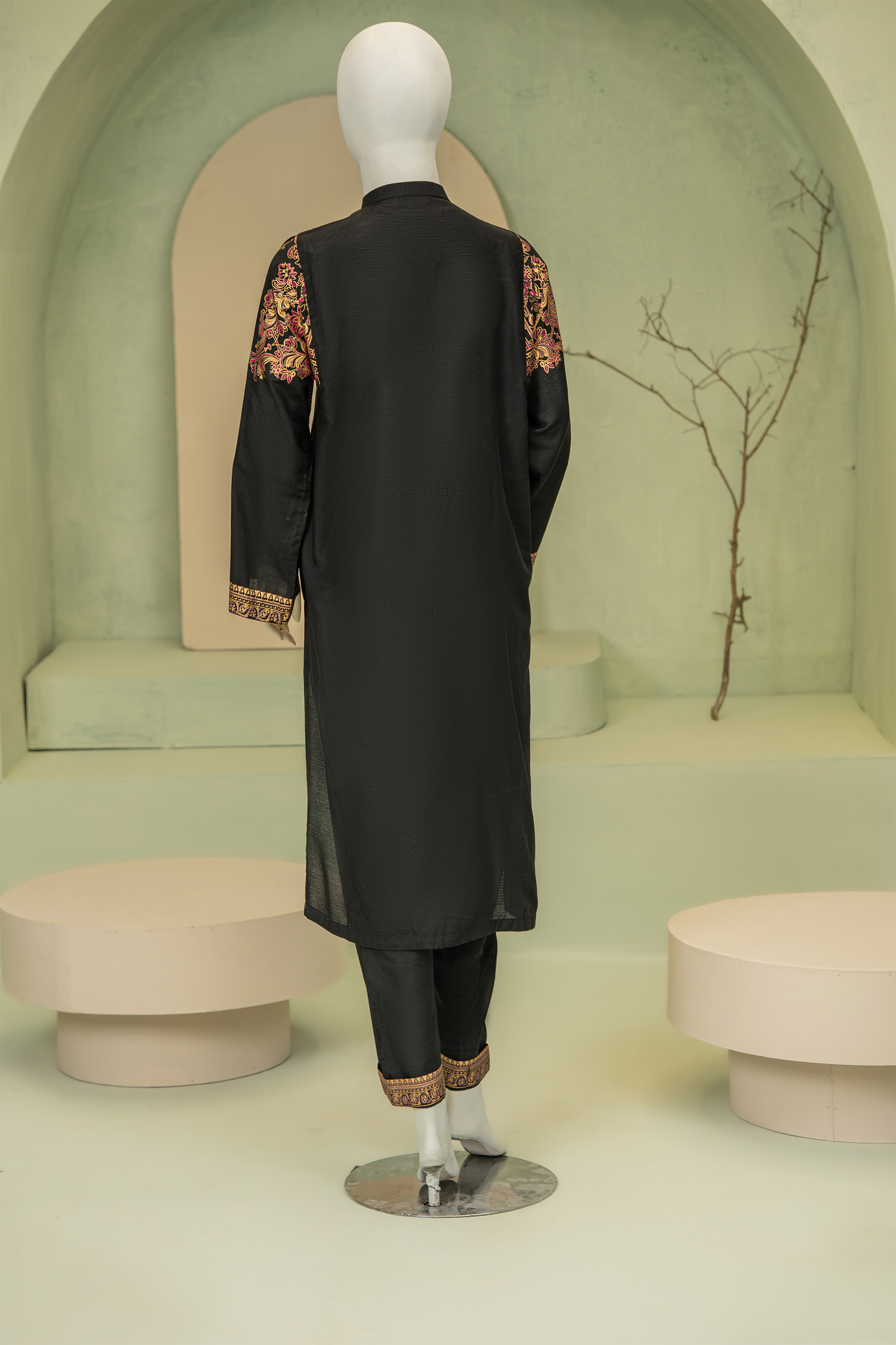 2 piece - Turkish coffee Viscose Silk.