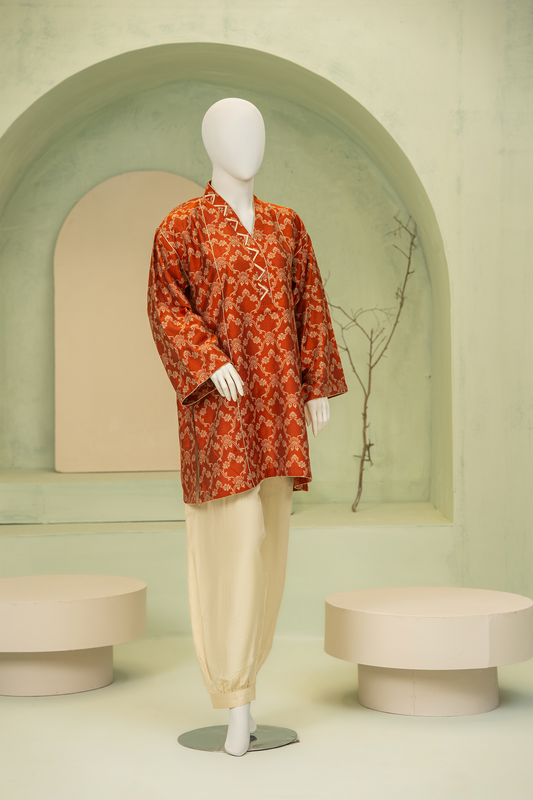 2 piece - Damask Viscose Silk Jacquard. JR2P-4