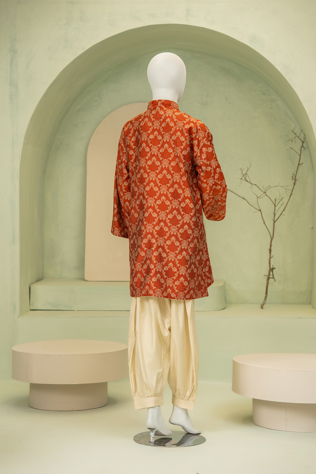 2 piece - Damask Viscose Silk Jacquard. JR2P-4