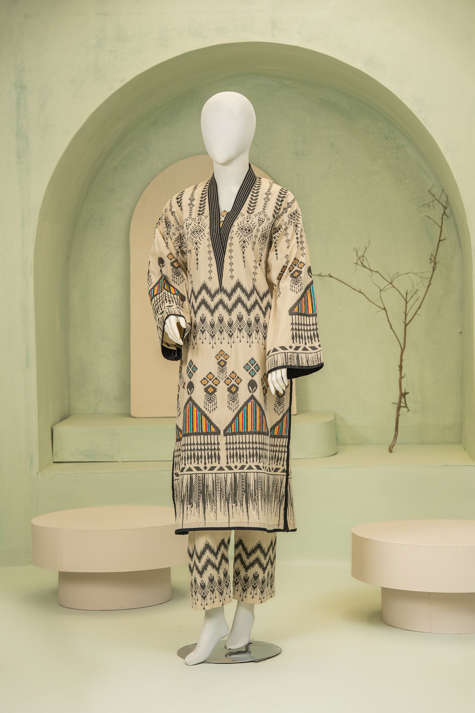 2 piece - Textured Grace Cotton jacquard. JO2P-4