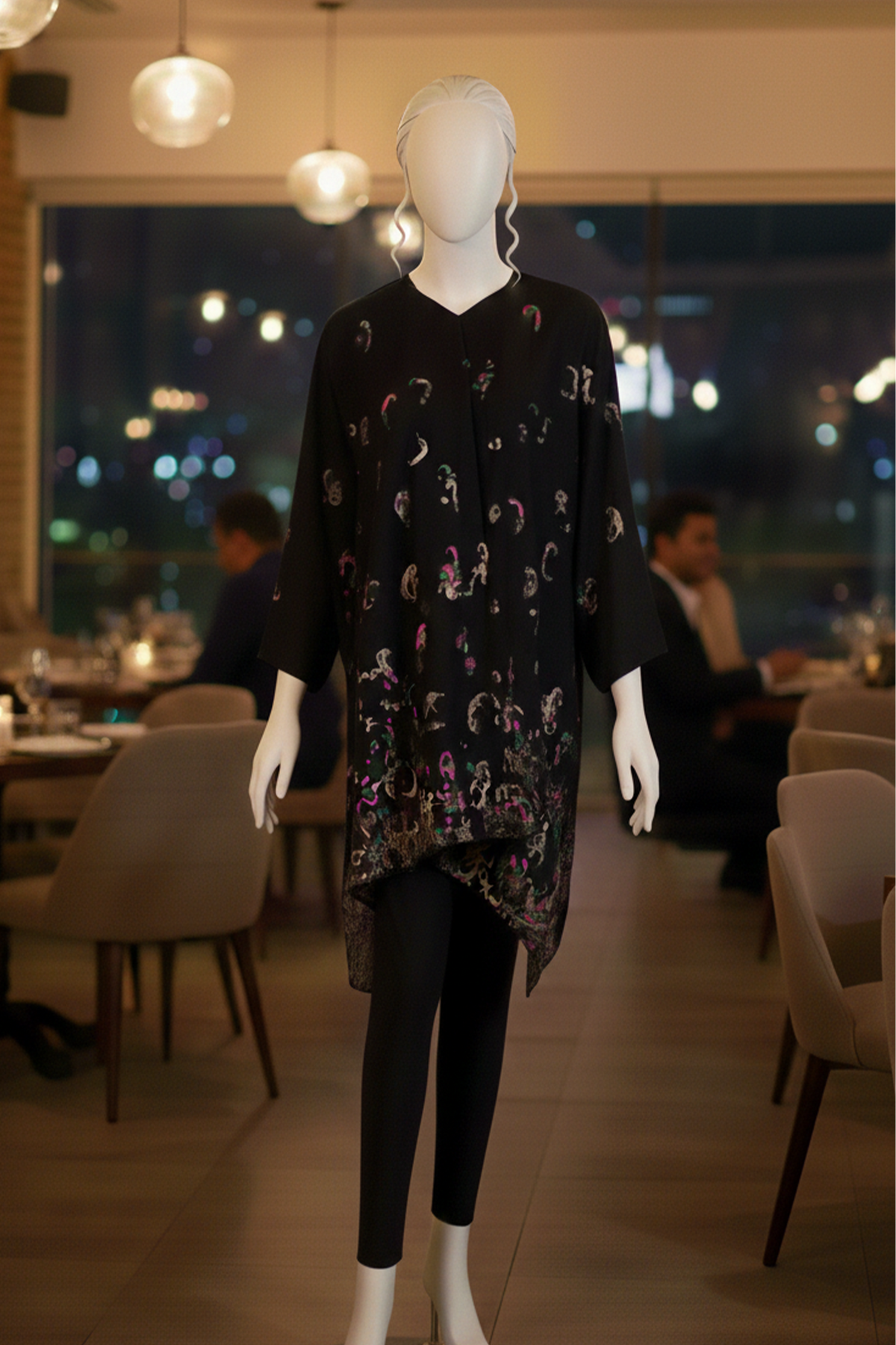 2 piece - Brick Viscose jacquard.