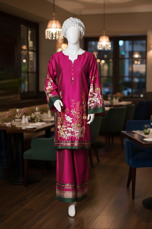 2 piece - FLORA Viscose Silk. JRS2P-3