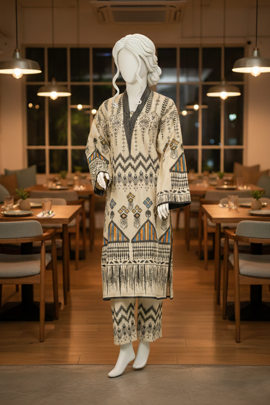 2 piece - Textured Grace Cotton jacquard. JO2P-4