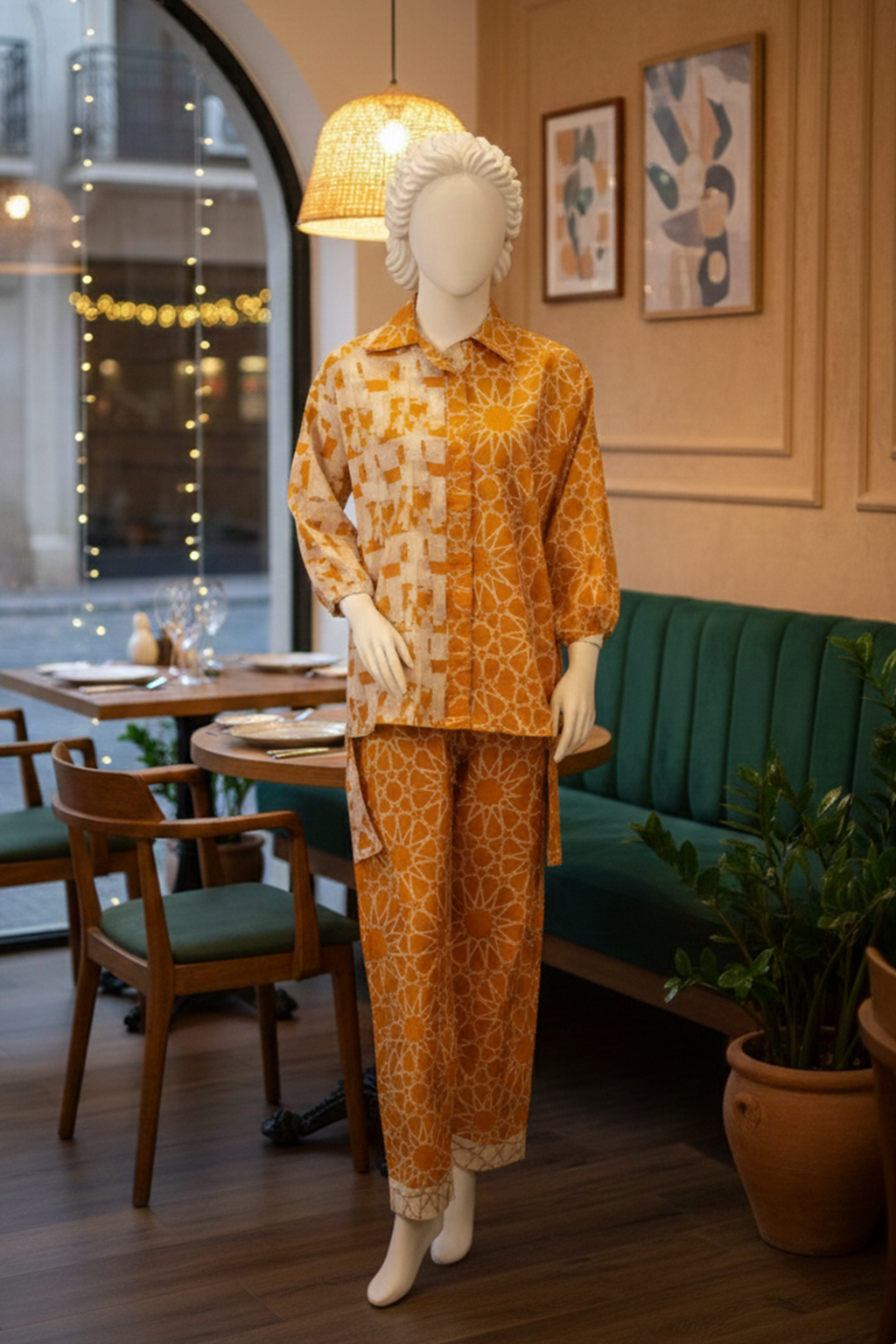 2 piece - Urban Art Viscose jacquard.